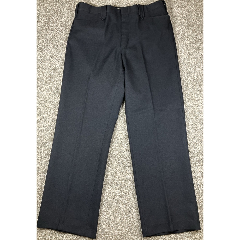 Vintage MESQUITE NIVER Western Wear Pants Black Mens 37x30 Pearl Snap
